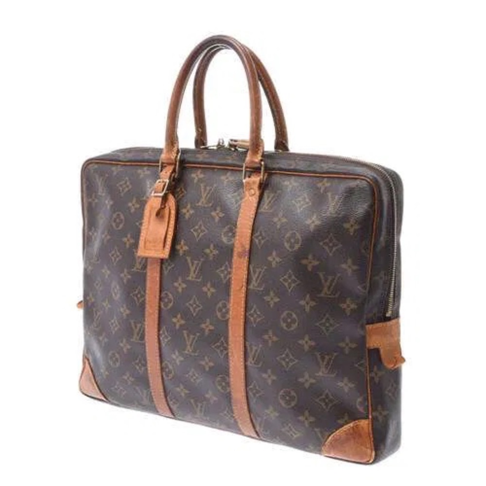 Louis Vuitton Porte-Document Voyage Briefcase Monogram vintage needs repairs